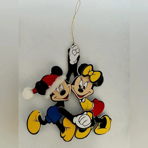 VINTAGE: Disney | 1985 Disney Mickey & Minnie Mouse Christmas Tree Ornament - Picture 2 of 8